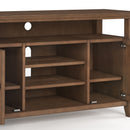 Amherst - TV Media Stand - Rustic Natural Aged Brown by HouseOfZazla