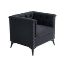 Accent Chair Living Room Chairs Single Sofa Chair,Arm Chairs with Linen Fabric, Mid Century Accent Arm Chairs Comfy Reading Lounge Club Armchair for Bedroom Office Study