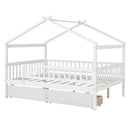 House Bed With 2 Drawers