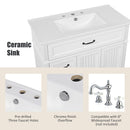 Bathroom Vanity With Sink, Freestanding Cabinet & Drawers