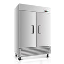 54" Commercial Freezer with 2 Solid Doors