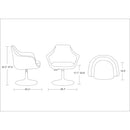 Kinsey - Swivel Lounge Chair - Red by HouseOfZazla