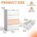 Lateral File Cabinet, Locking Heavy Duty, Anti-Tip Safety Interlock, Vertical Storage For Letter/Legal/A4 Files by Unique Piece Furniture