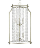 Desiree 6-Light 18"w Pendant Foyer Hanging Light Fixture Silver Ridge Grey Finish by Progress by LampsUSA
