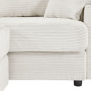 Modern Style Loveseat Sofa Sectional Sofa Couch With Storage Space, A Movable Ottoman, Two USB Ports, Two Cup Holders, A Phone Holder For Living Room by HouseOfZazla