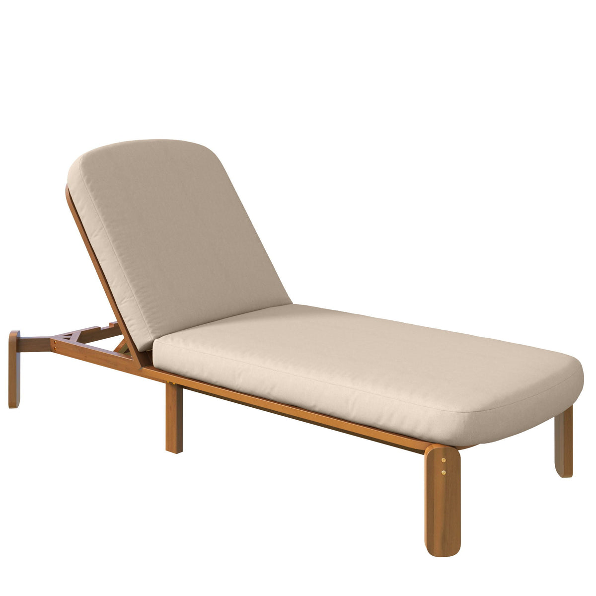 Outdoor Chaise Lounge With Adjustable Backrest, photo 37 of 40