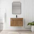 30 Inch Bathroom Vanity With White Ceramic Basin and Adjust Open Shelf (KD-PACKING)