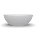 61 Inch Small Size Artificial Stone Solid Surface Freestanding Bathroom Bathtub