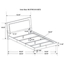 August - 6 Piece Queen Panel Bedroom Set With LED Lighting - White