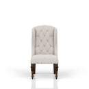 Upholstered Wing Host Chair - Light Gray by HouseOfZazla