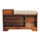 Retreat - Shoe Bench, 1 Drawer - Chestnut by HouseOfZazla