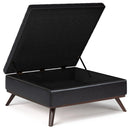 Owen - Multifunctional Square Coffee Table Storage Ottoman by Unique Piece Furniture