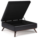 Owen - Multifunctional Square Coffee Table Storage Ottoman by HouseOfZazla