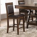 Dewey - Upholstered Counter Chair (Set of 2) - Walnut by HouseOfZazla