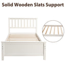 Platform Bed With Headboard, Footboard And Wood Slat Support by HouseOfZazla