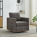 30.7"W Square Upholstered 360° Swivel Accent Chair