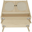 2 Door Shoe Rack, Freestanding Modern Shoe Storage Cabinet, for Entryway