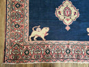 4' X 6' Antique Handmade Turkish Ghiordes Wool Rug Veg Dyes Organic Lion Nice