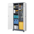 Lockers With Locking Doors, Adjustable Shelves, High Broom Tool Storage Cabinet by HouseOfZazla