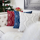 Holiday Throw Pillow With Snowflake Embroidery by Unique Piece Furniture