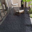 Stone Style Patio Deck Tiles For Porch (Set of 44) - Gray by HouseOfZazla