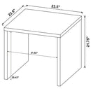 Canyon - Square Side Table - Black