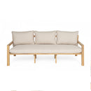 Outdoor Acacia Wood Woven Sofa With Cushions
