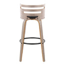 Cosini - Mid Century Modern Fixed Height, Barstool & Swivel And Round Footrest (Set of 2) by HouseOfZazla