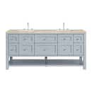 James Martin Breckenridge 72" Double Bathroom Vanity, Serenity Blue