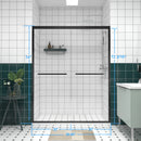 56-60"x74" Aluminum Frame Double Sliding Shower Door