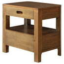 Verona - 2 Drawer Bedside Table With Hidden Storage - Walnut by HouseOfZazla