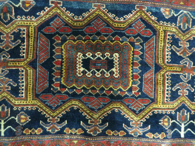 3' X 4.5' Antique Handmade Turkish Tribal Wool Rug Double Saddle Bag Nice