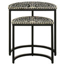 Allura - 2 Piece Demilune Nesting Table Set - Black