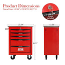 5 Drawers Multifunctional Tool Cart with Wheels by HouseOfZazla