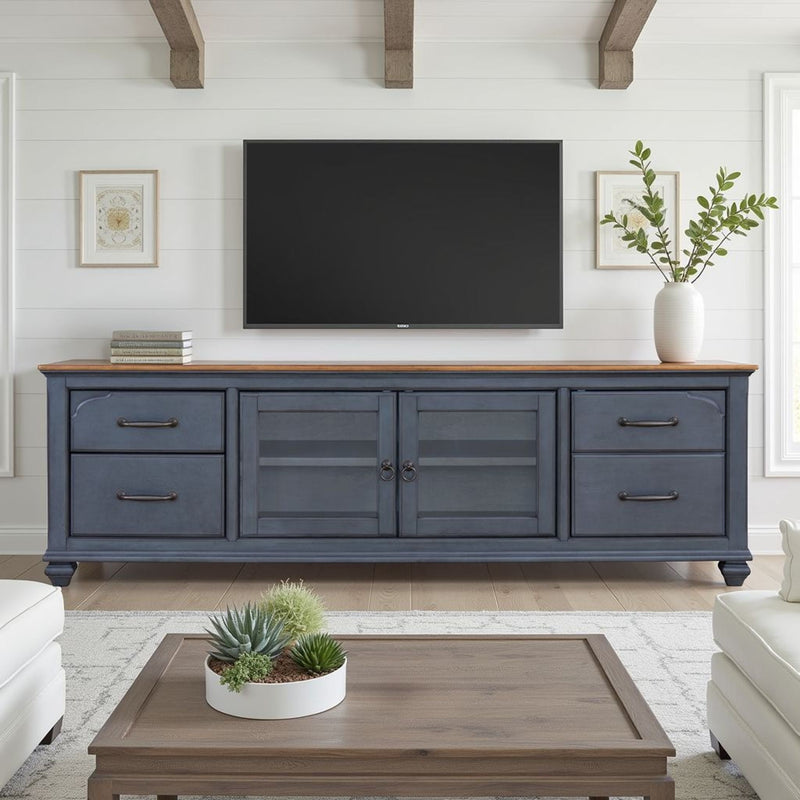 TV Stand For TVs Up To 90" - Blue, photo 6 of 7