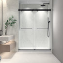 5476 Inch Frameless Double Sliding Matte Shower Door by HouseOfZazla