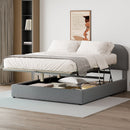Upholstered Platform Bed With Hydraulic Storage System by Unique Piece Furniture