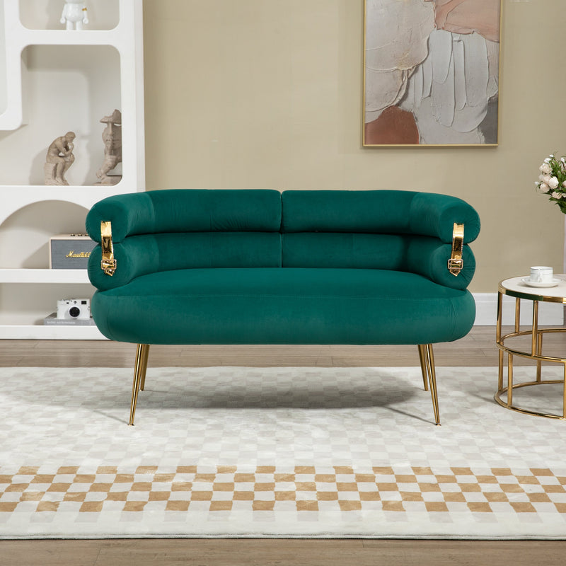 Accent Chair, leisure chair with Golden feet