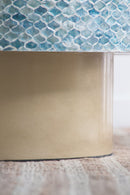 Unique Capiz Coffee Table & Pedestal Base by HouseOfZazla
