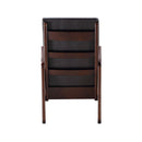 Raina - Synthenic Leather Rocking Chair - Espresso