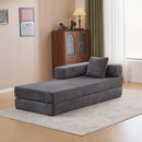 Floor Couch, Convertible Floor Sofa Bed With Pillow Back Support Armrest by HouseOfZazla