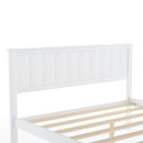 Full Size Platform Bed With Under Bed Drawers - White by HouseOfZazla
