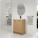 Floating Bathroom Vanity With Sink, Wall Mounted Double Door Storage