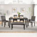 Modern Dining Table Set With Upholstered Chairs For Dining Room by Unique Piece Furniture