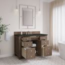 James Martin Bristol 48" Single Bathroom Vanity, Whitewashed Walnut