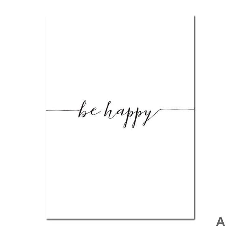 Be Happy Canvas