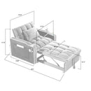 Convertible Sleeper Chair Sofa Bed Adjustable Pull Out Sleeper Chair Bed Multi-Pockets Folding Sofa Bed For Living Room Bedroom Small Space, 3 In 1 Sofa Bed by HouseOfZazla