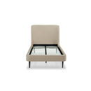 Heather - Upholstered Bed With Curved Headboard by HouseOfZazla