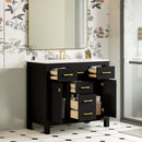 Bathroom Vanity With Sink Combo Set, Modern Bathroom Cabinet With 4 Drawers by HouseOfZazla