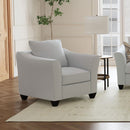 Alcazar - Arm Accent Chair - Gray by HouseOfZazla